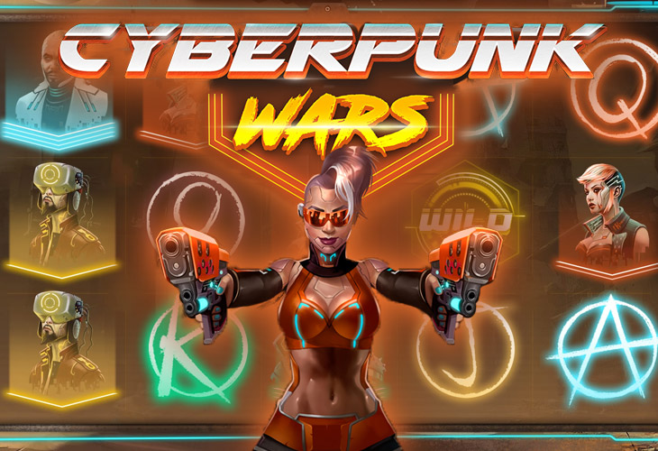 Cyberpunk Wars - Woohoo slot at Kasino Apollo Casino