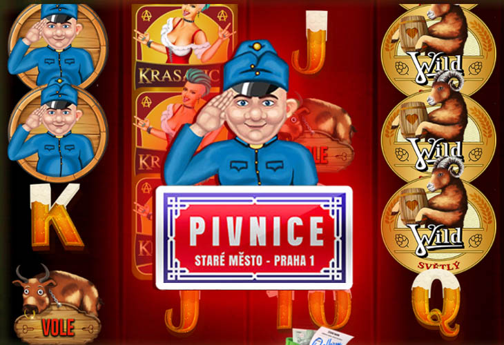 Pivnice - 5MEN slot at Kasino Apollo Casino
